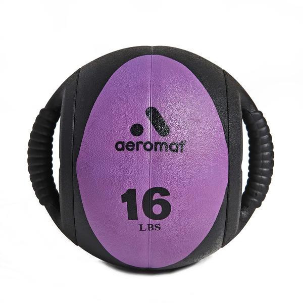 Aeromat Weighted Ball with Grips - 16 lb