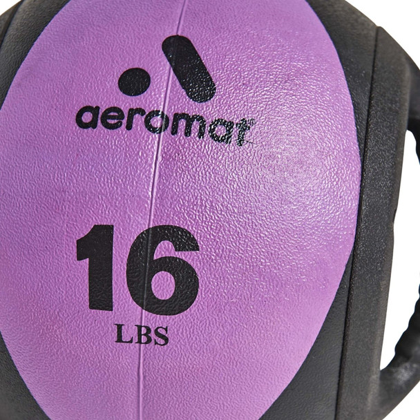 Aeromat Dual-Grip Medicine Balls - 16 lb Size Close View