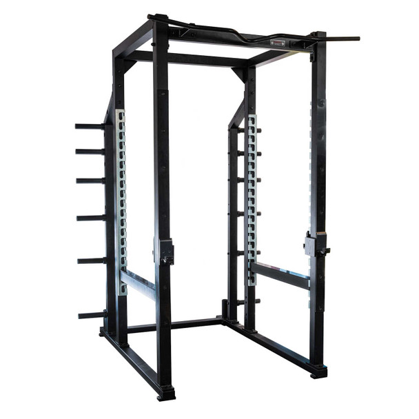 York Barbell STS Commercial Power Rack w/ Plate Storage