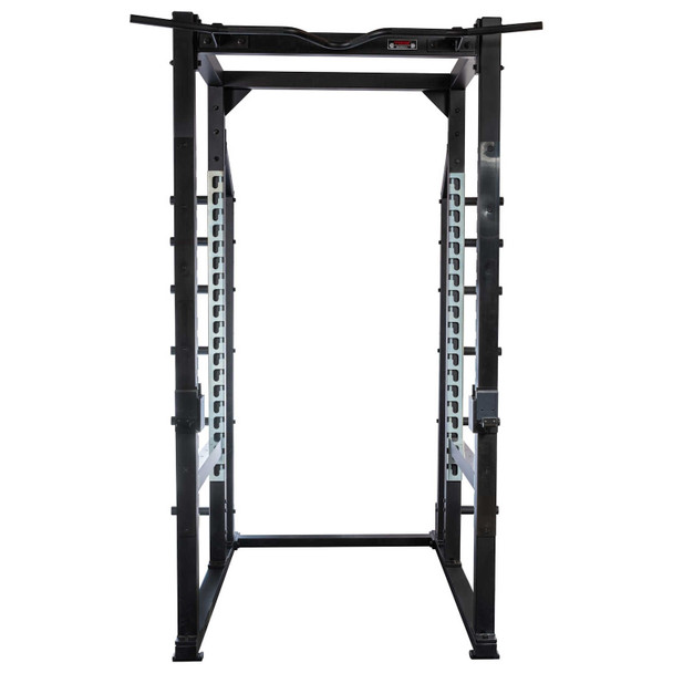 York Barbell Strength Training Rack Showing Open Front