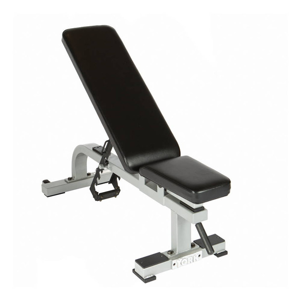 York Barbell (STS) Flat to Incline Bench w/ Silver Frame