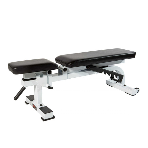 York Barbell STS Flat to Incline Bench - Flat Position Front View
