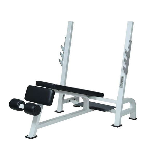 York Barbell (STS) Olympic Decline Bench Press w/ White Frame View