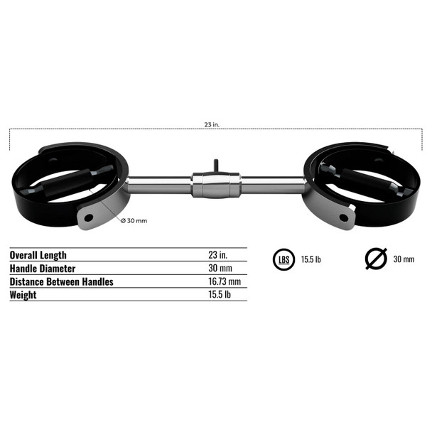 Troy Supra Curl Bar Attachment Specifications