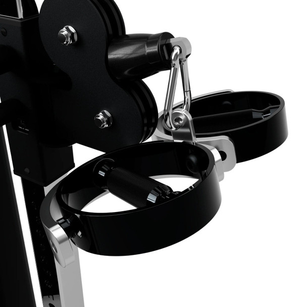 Troy VTX SupraBar Butterfly Tri-Bar Cable Attachment on Cable Machine
