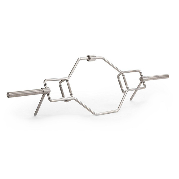 York Barbell (32033) Multi-Hex Deadlift Bar on Rock and Rack Kickstand