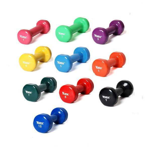 York Vinyl Dumbbells