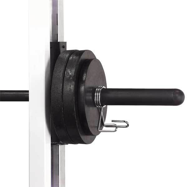 Body-Solid (OAS14) 14" Olympic Adapter on Home Smith Machine