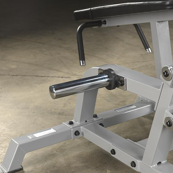 Body-Solid Plate-Loaded Leg Curl Machine - Weight Storage Horn