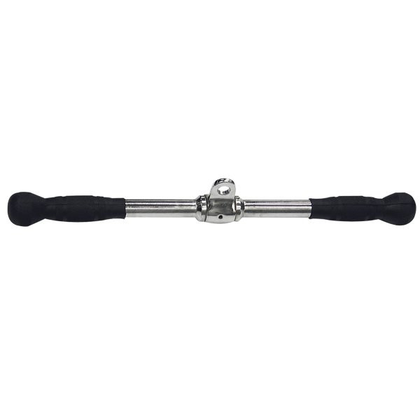 Body-Solid Straight Bar Cable Attachment w/ Rubber Grips