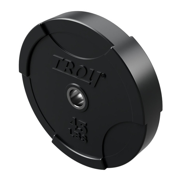 Troy 45 lb Interlocking Weight Plate with Stainless Center Insert