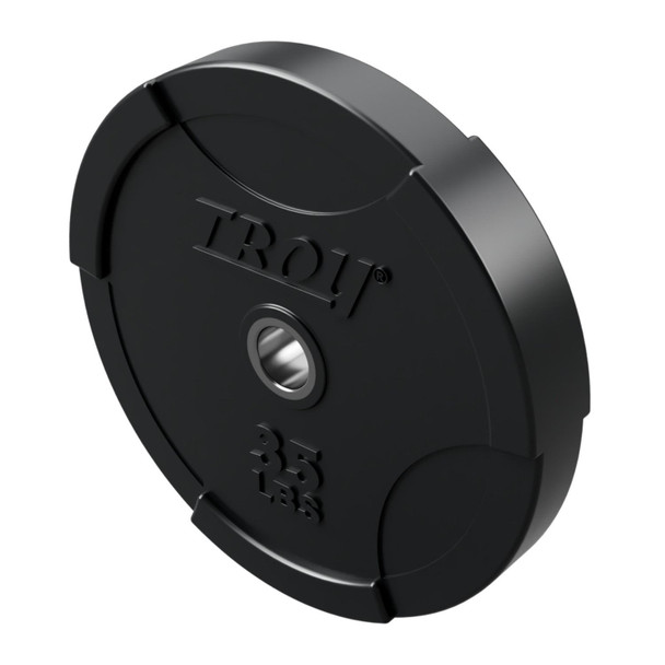Troy 35 lb Solid Rubber Interlocking Bumper Plate