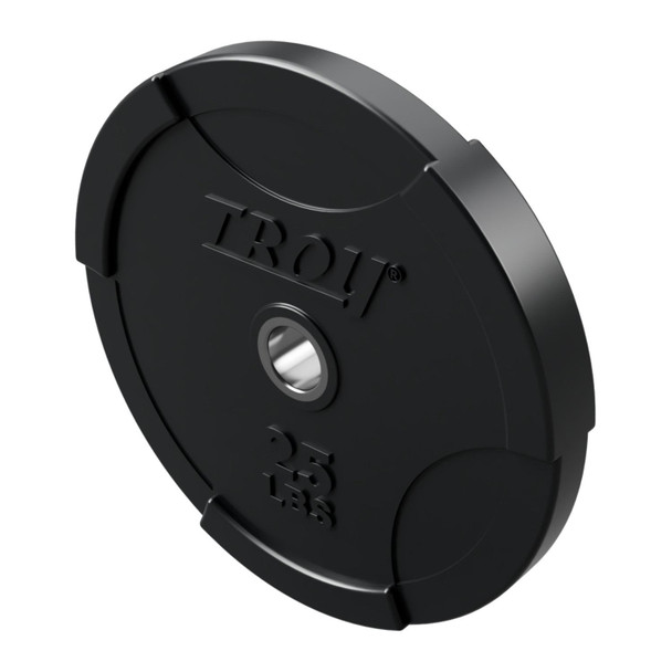 Troy 25 lb Solid Rubber Interlocking Bumper Plate