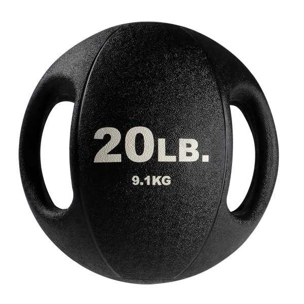 Body-Solid Weighted Gym Ball with Grips - 20 lb