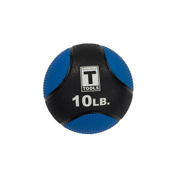 Body-Solid 4-14 lb Medicine Ball Set w/ Rack - 10 lb Ball