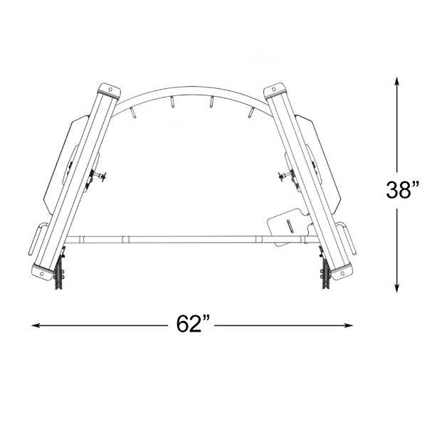 Inflight Fitness Light Commercial Functional Trainer - Footprint Dimensions