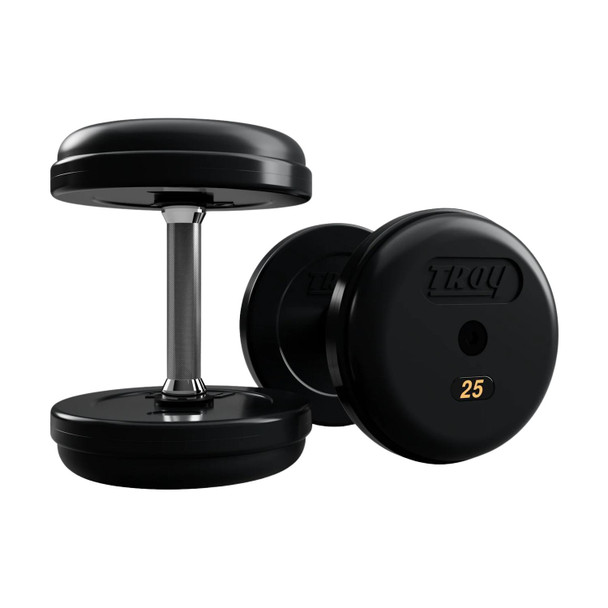 Troy 25 lb Pro-Style Rubber Dumbbells