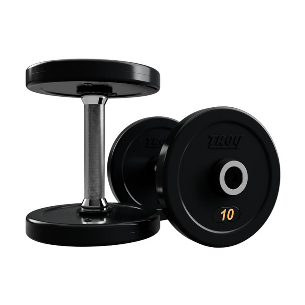 Troy 10 lb Pro-Style Rubber Dumbbells
