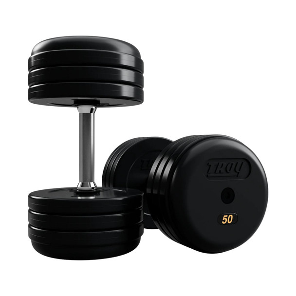 Troy Fixed Weight Rubber Dumbbells
