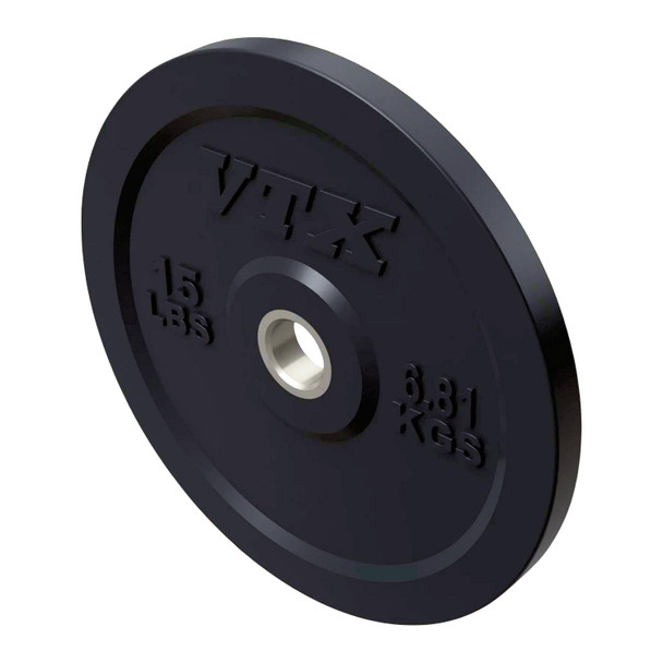Troy VTX 15 lb Colored Rubber Bumper Plate