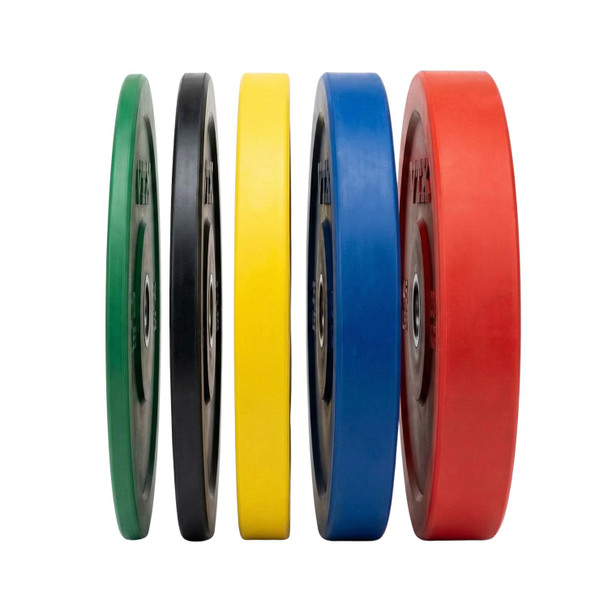 Troy VTX Colored Rubber Bumper Plates - Plate Width View