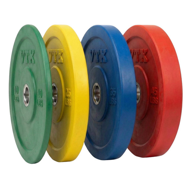 Troy VTX Colored Rubber Bumper Plates - Plate Thickness View