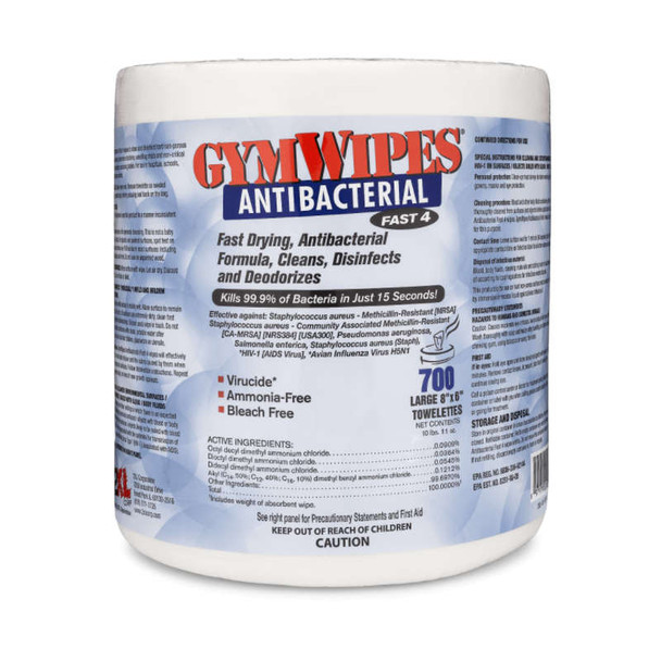 2XL-101 Antibacterial Gym Wipe Refills - Qty 4