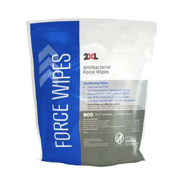 2XL-401 Antibacterial Force Wipes - Qty 4