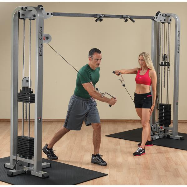 Body-Solid Selectorized Cable Crossover with Two Users
