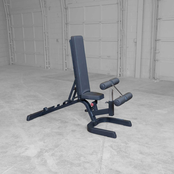 Body-Solid GFID71B Heavy-Duty Utility Bench Upright 90-Degree Military Shoulder Press Setup