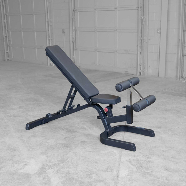 Body-Solid (GFID71B) Heavy-Duty FID Bench in Home Gym - Mid-Incline Setting