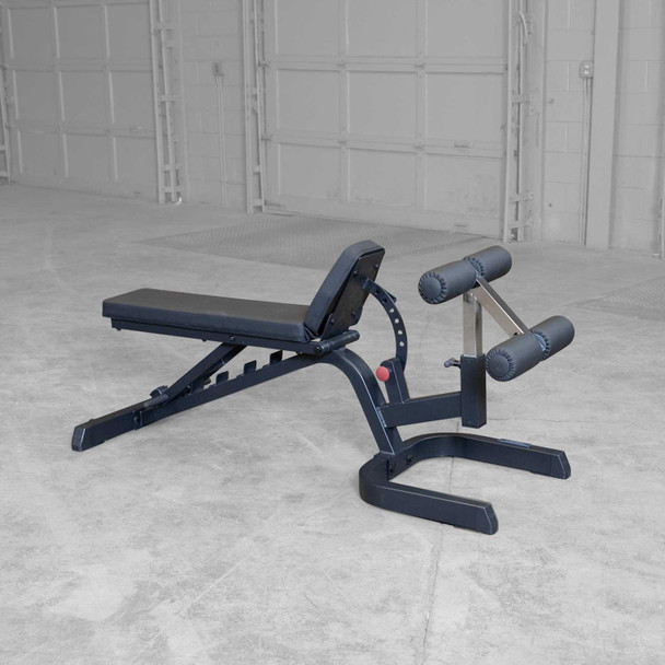 Body-Solid (GFID71B) Heavy-Duty FID Bench - Adjustable Seat Pad in High Position