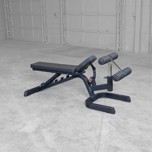 Body-Solid (GFID71B) Heavy-Duty FID Bench - Seat Pad in High Incline Position