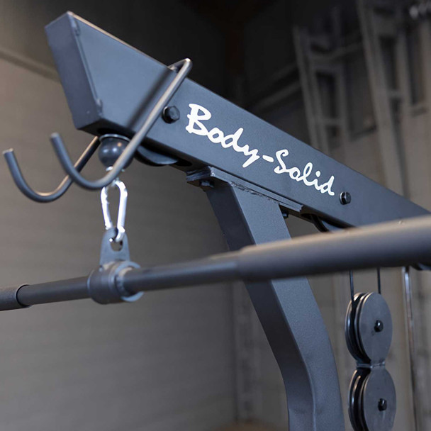 Body-Solid (GLM85B) Lat Pulldown Machine - High-Pulley View