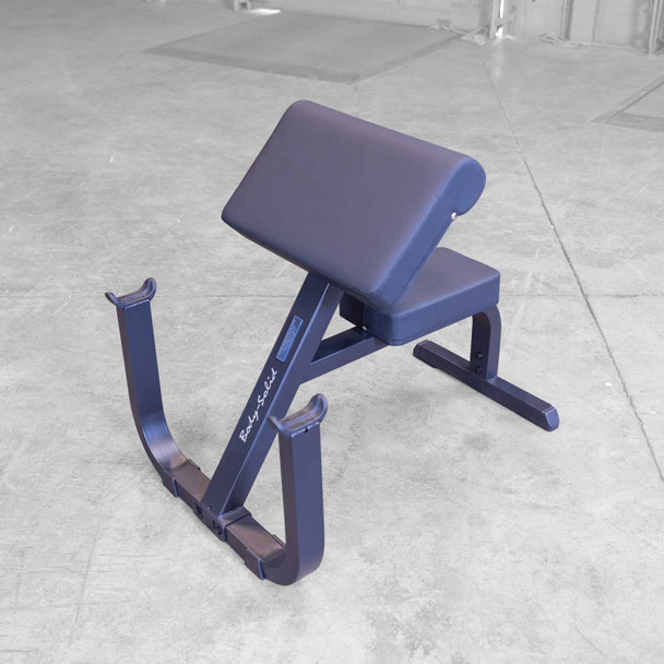 Body-Solid (GPCB329B) Bicep Curl Bench - Angled View