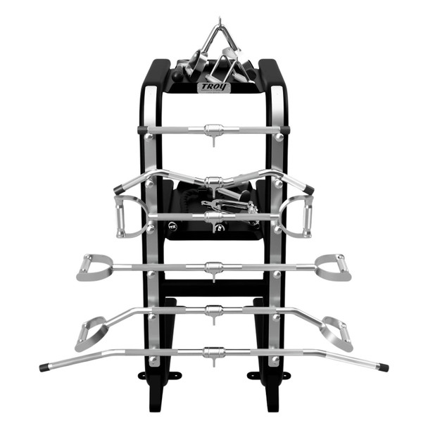 Troy VTX Cable Attachment Set & Rack - Black Matte Color Front View