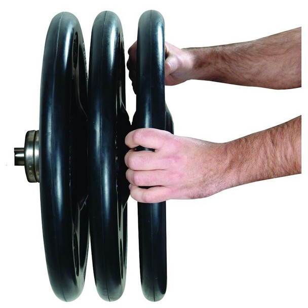York Iso-Grip Steel Olympic Plate Anti-Pinch Design
