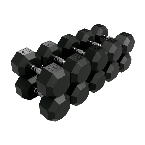 Troy VTX 55-75 lb Rubber-Coated Strength Dumbbells
