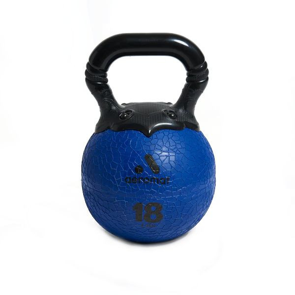 Aeromat 18 lb Rubber Kettlebell Med Ball