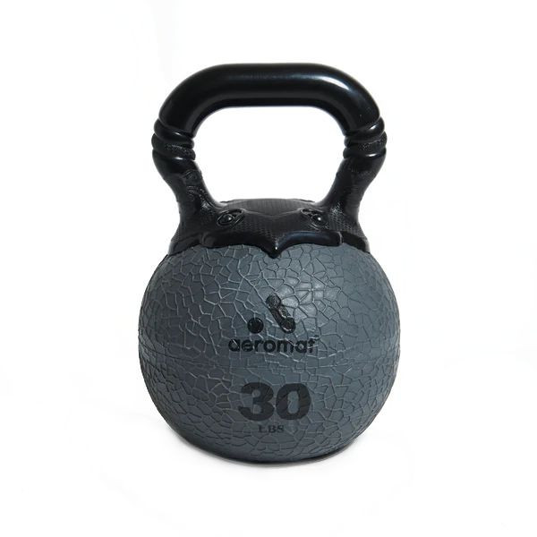 Aeromat 30 lb Rubber Kettlebell Weight