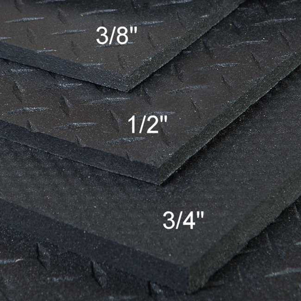 Supermats 4x6 Rubber Mats - Thickness Measurements