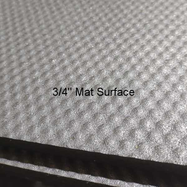 Supermats 4x6 Rubber Gym Mats - 3/4" Thick Mat Pebble Grain Surface
