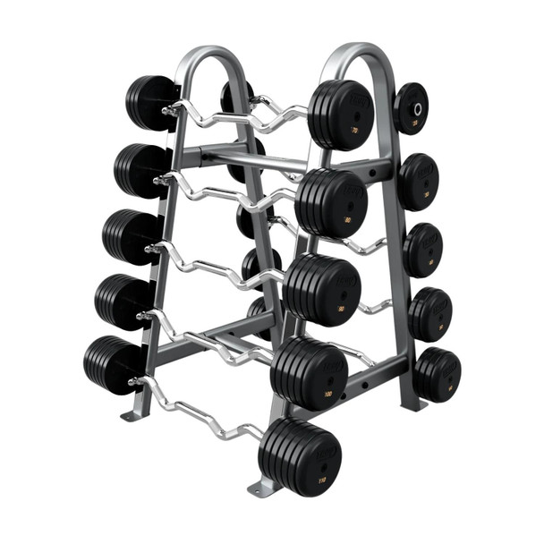 Troy EZ Curl Rubber Bars with Optional Storage Rack