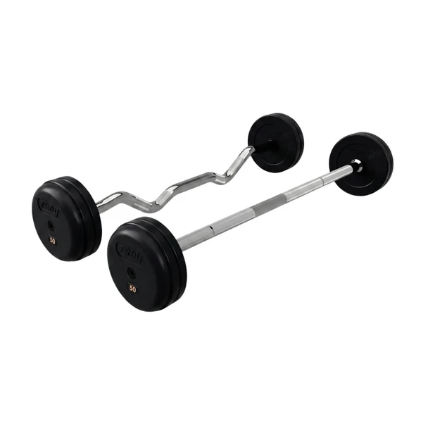 Troy Rubber-Coated Fixed Barbells