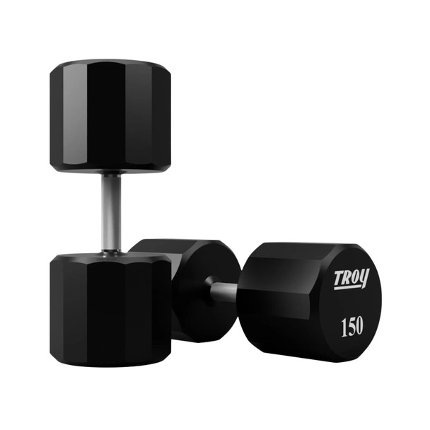 Troy 150 lb Commercial-Grade Urethane Dumbbells