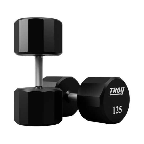 Troy 125 lb Urethane-Coated Dumbbells