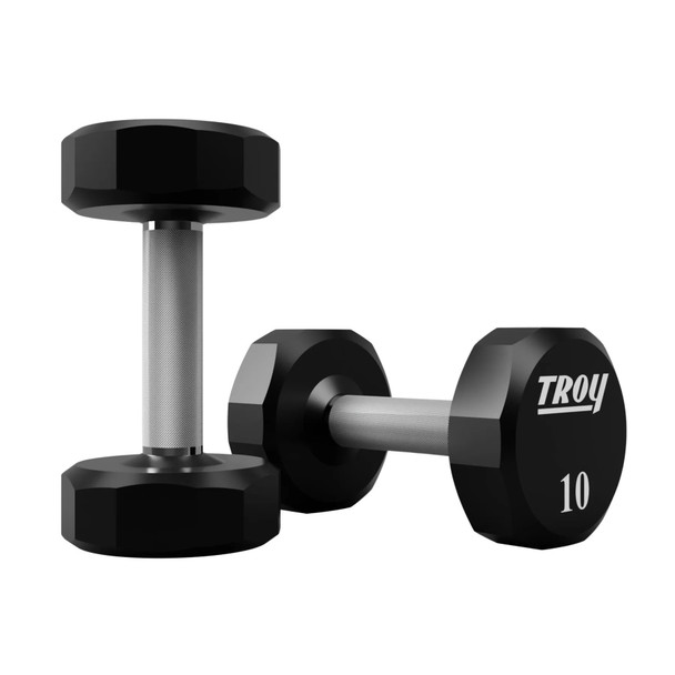 Troy 10 lb Urethane-Covered Dumbbells