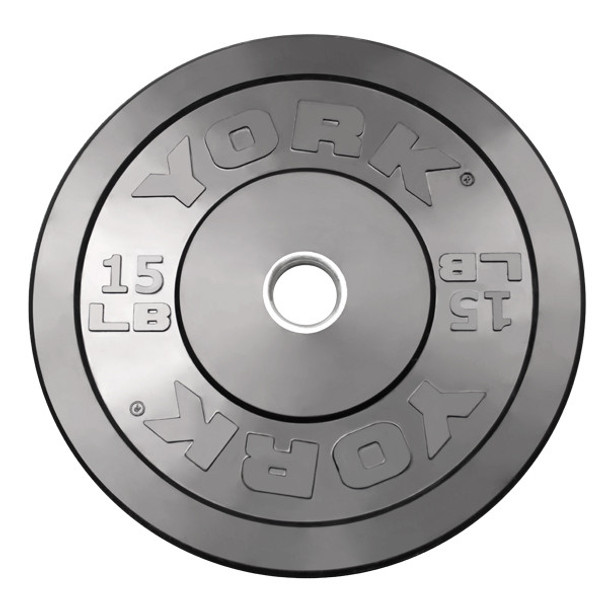 York 15 lb Bumper Weight Plate