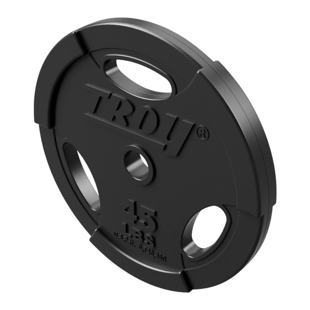Troy 45 lb Rubber Olympic Grip Plate