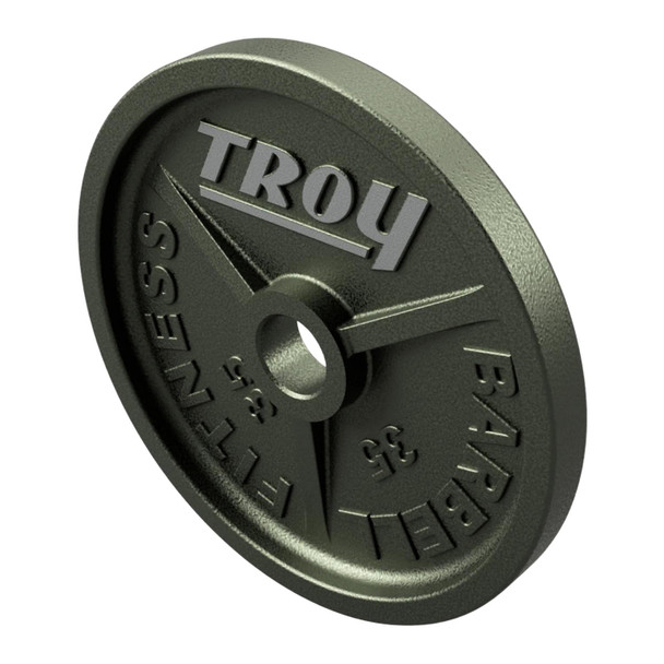 Troy (HO) Gray Machined Olympic Plates - 35 lb Size